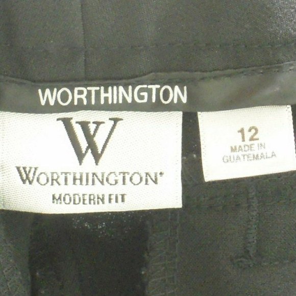Lot of 2 Black Worthington Ankle Pants Sz 10&12 - Picture 5 of 7